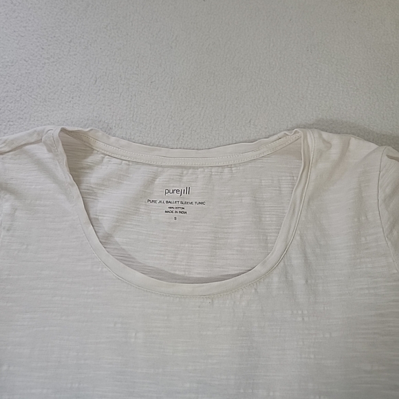 Pure Jill Women's White Blue Ombre Ballet Sleeve Tunic Top, S - Picture 4 of 8